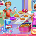 Annie Cooking Donuts