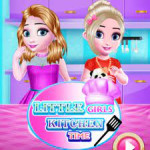 Little Girls Kitchen Time